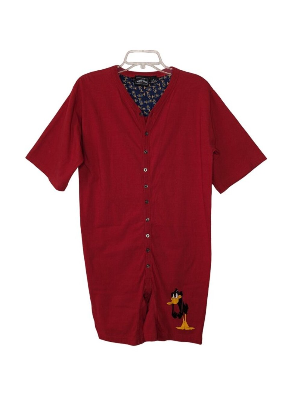 Classic LOONEY TUNES COLLECTIONS Short sleeves Daffy Duck PJ Romper 1990's M